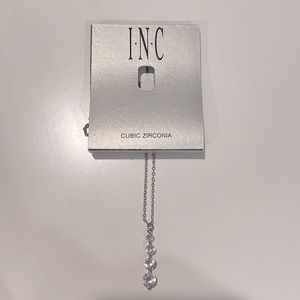 Cubic Zirconia crystal necklace by INC. NWT